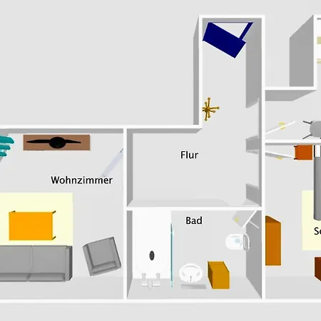Modernes Zwei-zimmer-apartment - Kassberg Apartment